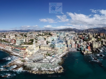 Boccadasse - fotografia panoramica di Drone Genova