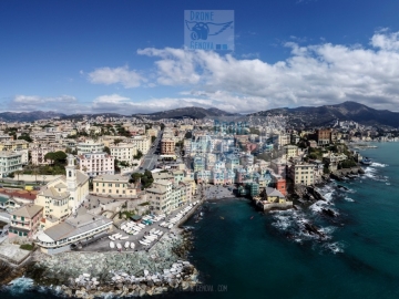 Boccadasse - fotografia panoramica di Drone Genova