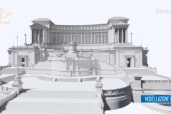Mappatura fotografica aerea + rilievo laser-scanner monumento Vittoriano, Roma e restituzione 2D per progetti di restauro