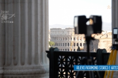 Mappatura fotografica aerea + rilievo laser-scanner monumento Vittoriano, Roma e restituzione 2D per progetti di restauro