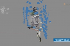 Rilievo drone + laser-scanner campanile a Santa Margherita Ligure (Ge), con restituzione 2D per supporto al progetto di restauro