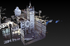 Rilievo BIM drone + laserscanner Cattedrale di San Lorenzo, Genova, con restituzione 3D per supporto alla progettazione per restauro