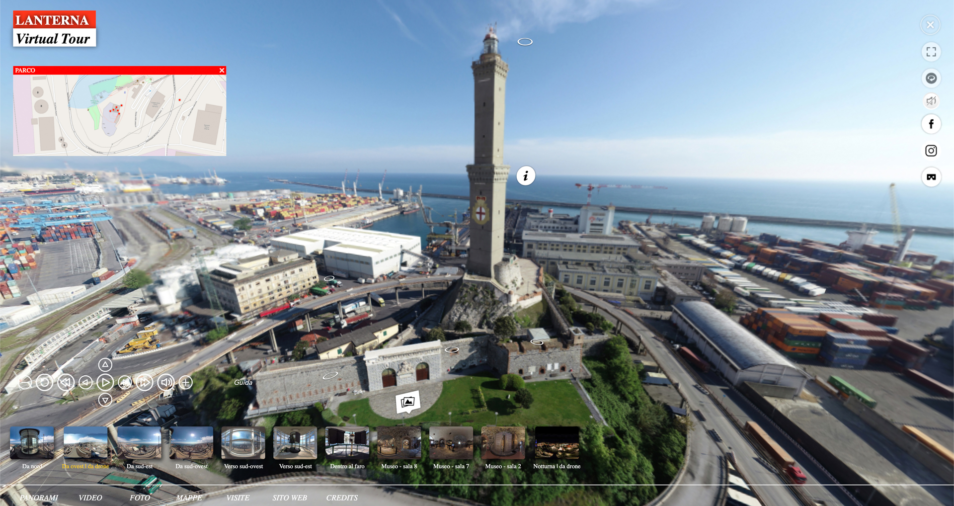 Virtual tour lanterna di Genova