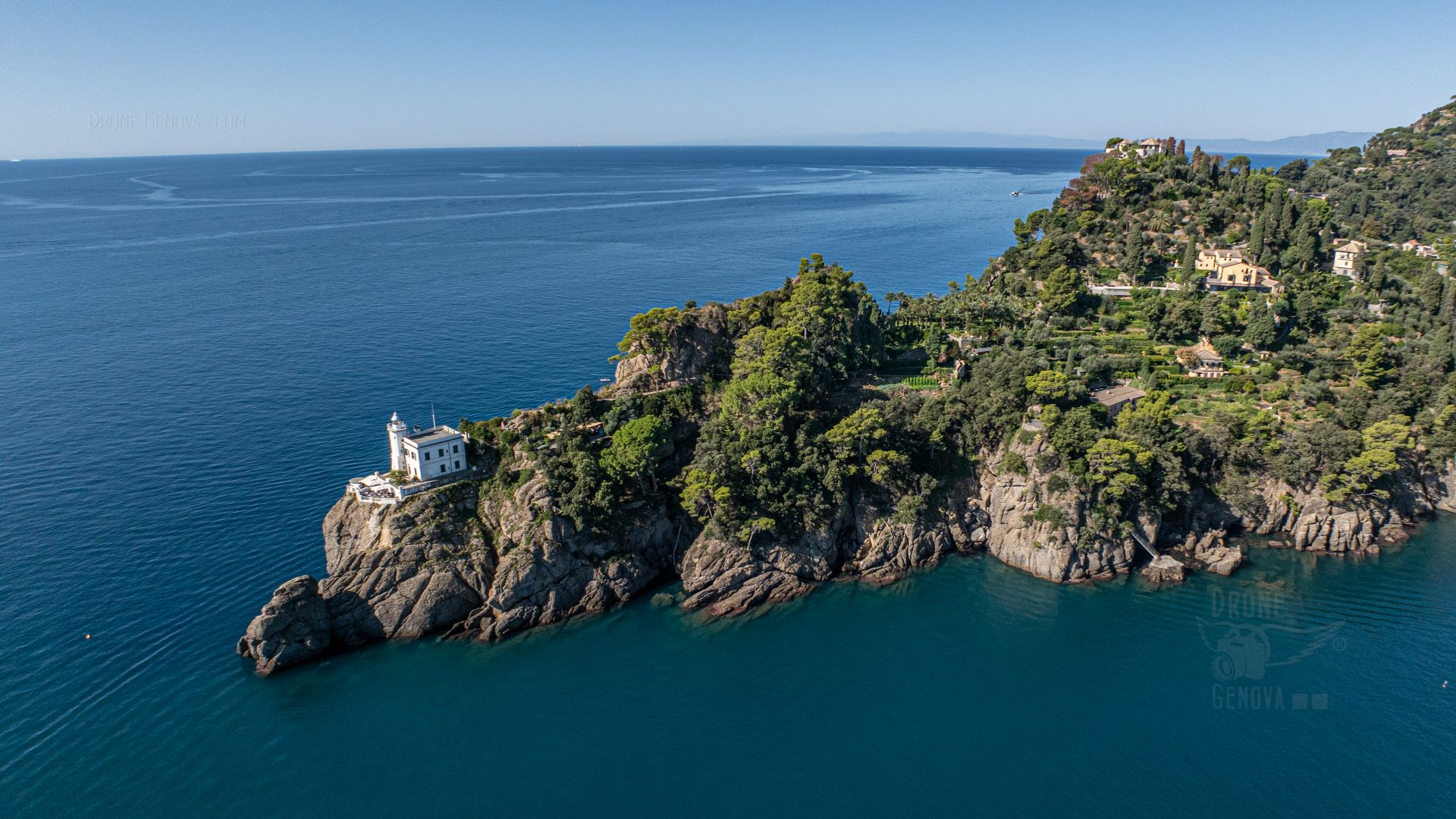 Portofino, foto aerea di Drone Genova