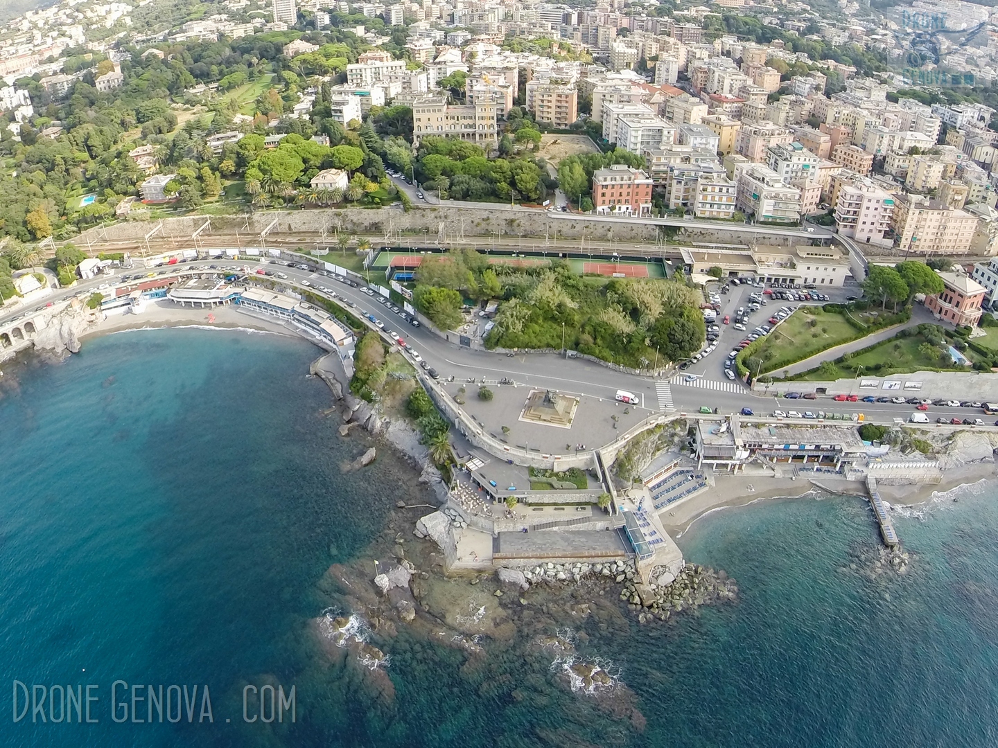 Drone Genova Monumento Quarto dei Mille